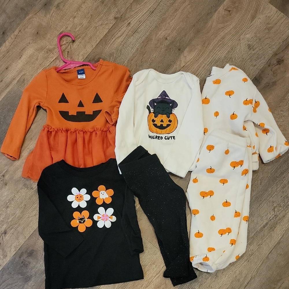 Halloween Themed Kids Clothing Set